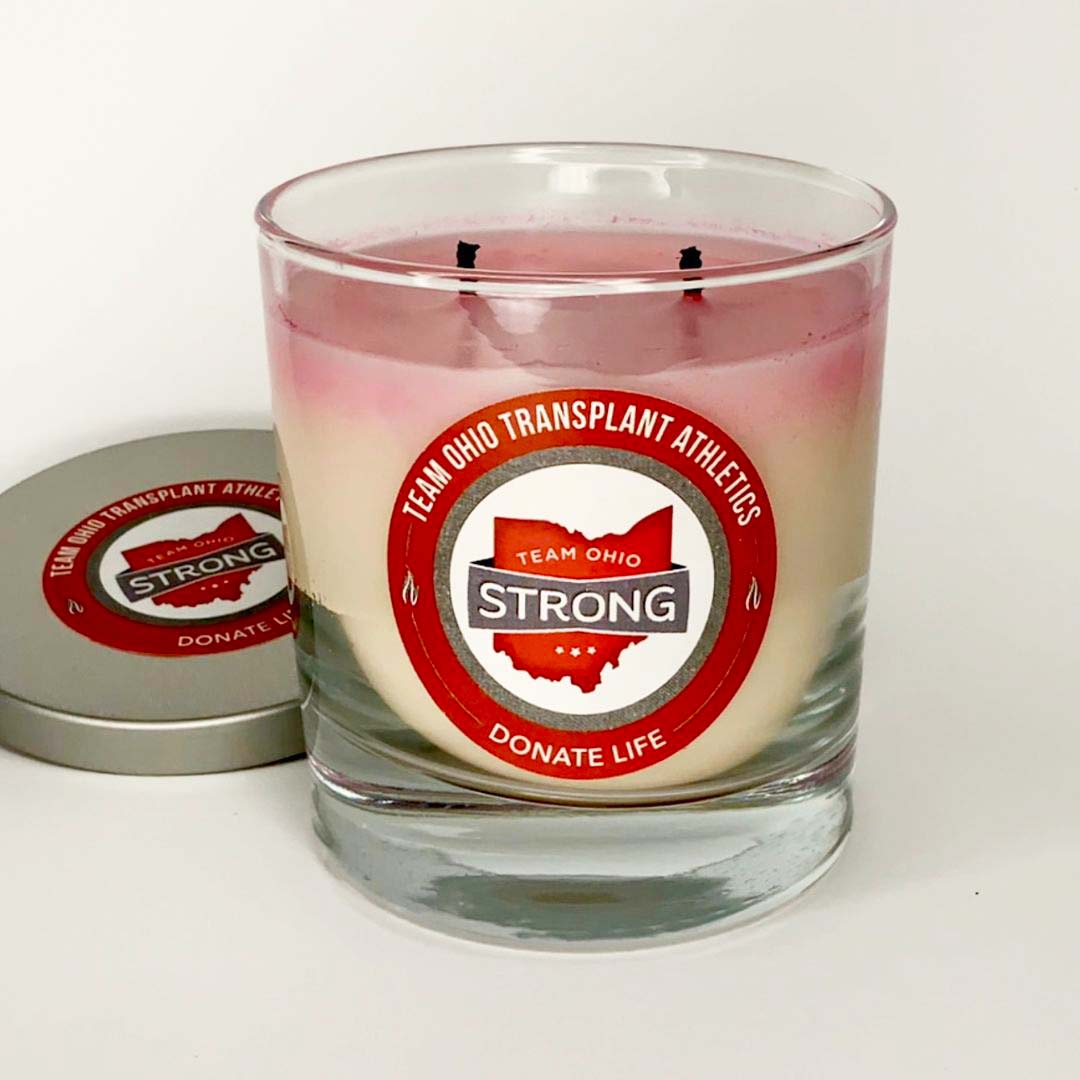 Team Ohio Candle, Red, Extinguished