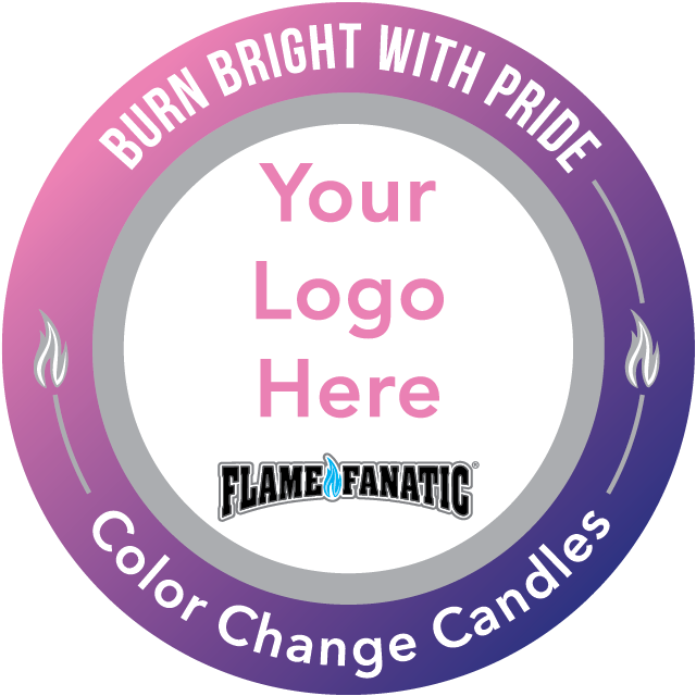 Purple, Your Logo Here, Candle