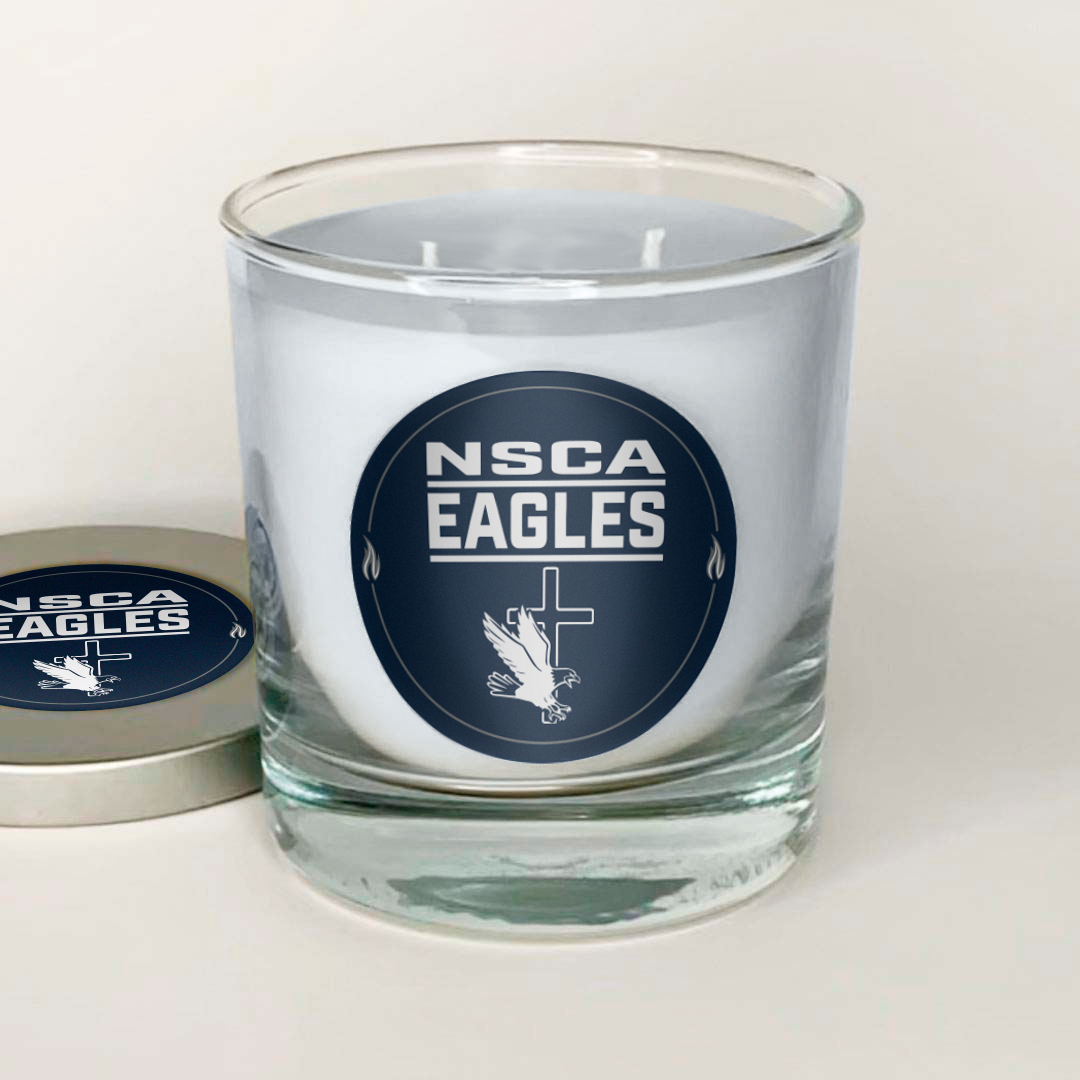 NSCA candle, blue, without lid