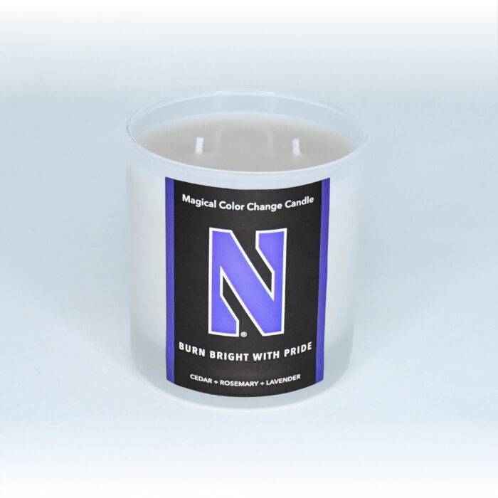 Northwestern University candle Unlit
