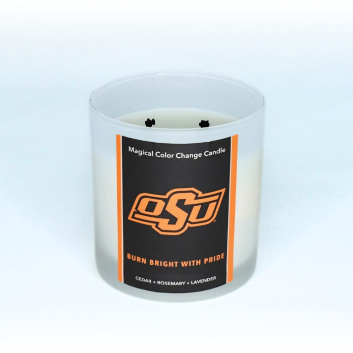 Oklahoma State University candle extinguished