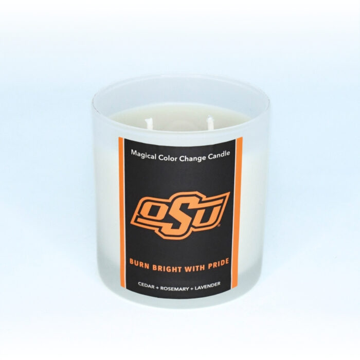 Oklahoma State University candle Unlit